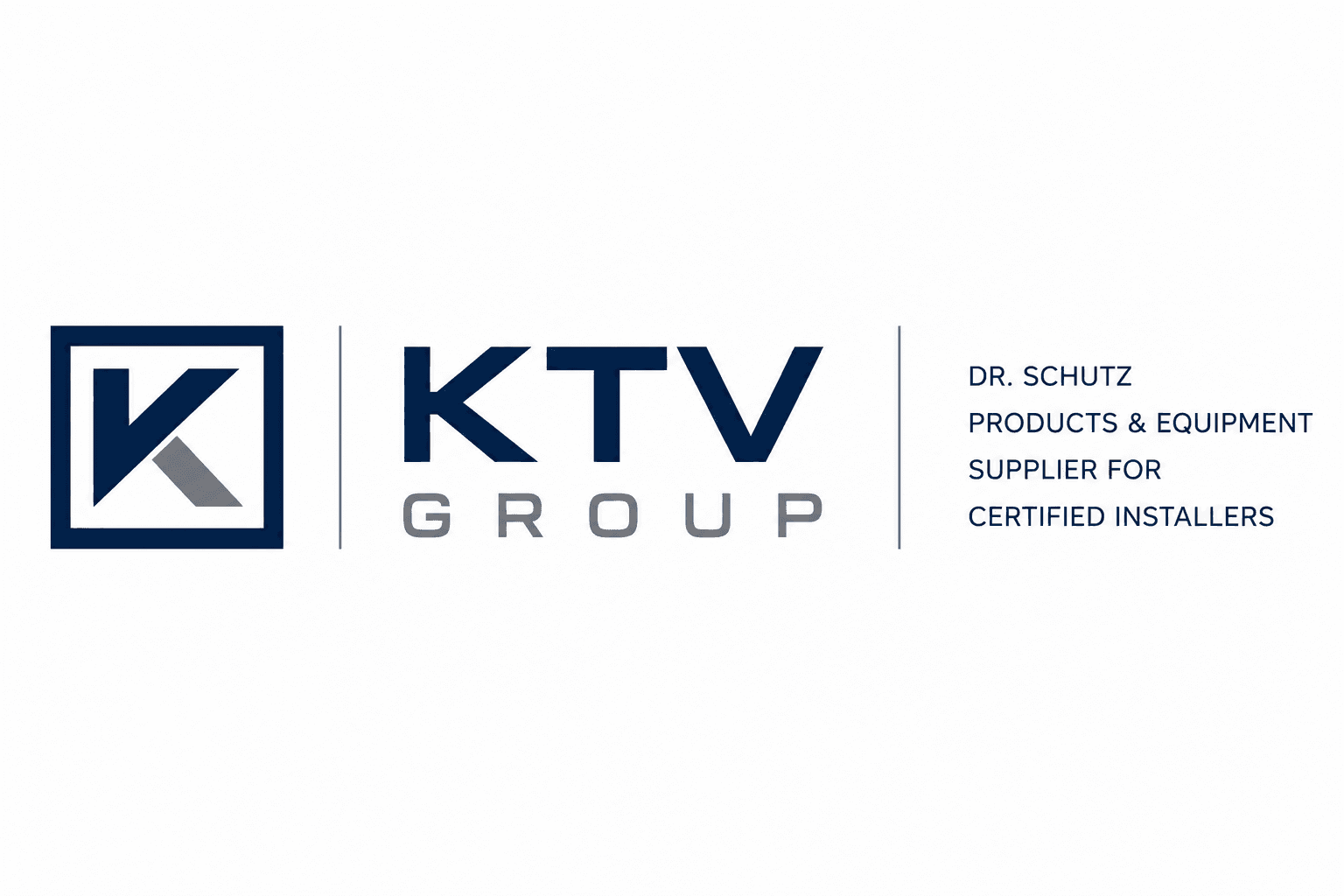 KTV Group logo featuring a stylized K icon and text for Dr. Schutz product supplier.